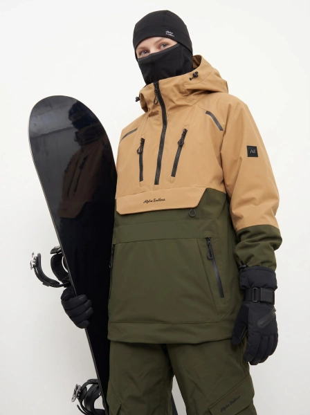 Женский унисекс анорак утеплённый широкий для мужчин и женщин Alpha Endless VAST PRO NYLON 3L 326/6303_8 Олива Милитари