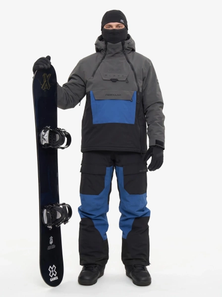 Мужской сноубордический костюм для лыж из мембранной ткани Alpha Endless Crusader PRO NYLON 3L 326/1667_2 Серый