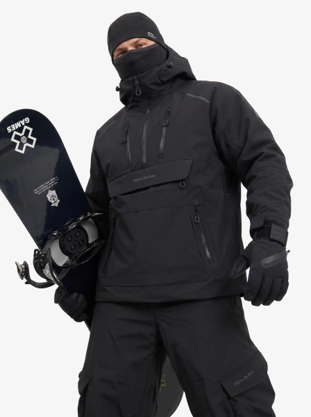Мужской унисекс анорак утеплённый широкий для мужчин и женщин Alpha Endless VAST PRO NYLON 3L 326/6303_1 Черный