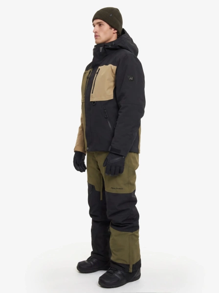 Мужской зимний сноубордический костюм из мембраны Alpha Endless Resolute PRO NYLON 3L 326/2811_42 Хаки