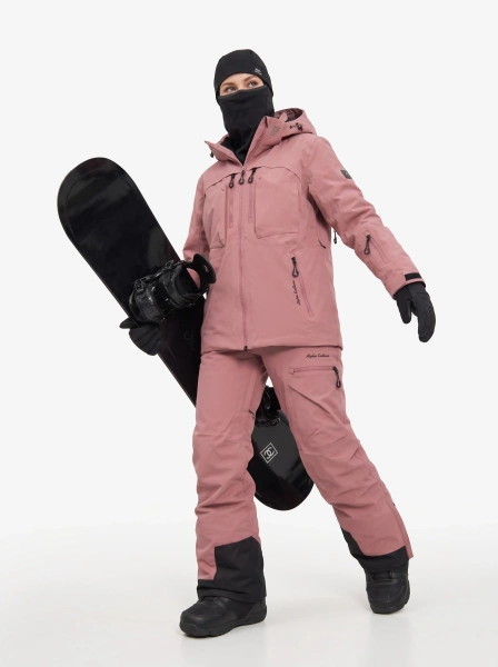 Женский горнолыжный костюм для сноубординга из мембранной ткани Alpha Endless EIR PRO NYLON 3L 326/2918_38 Пудровое Суфле