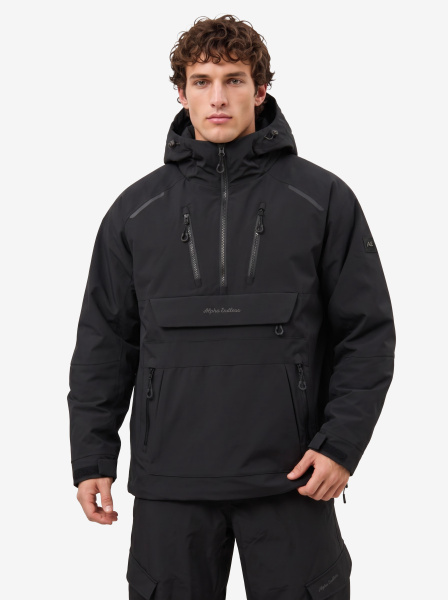Мужской унисекс анорак утеплённый широкий для мужчин и женщин Alpha Endless VAST PRO NYLON 3L 326/6303_1 Черный