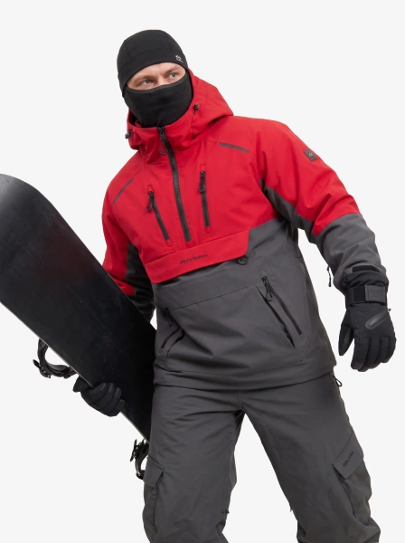 Мужской унисекс анорак утеплённый широкий для мужчин и женщин Alpha Endless VAST PRO NYLON 3L 326/6303_17 Серый 