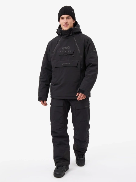 Мужской сноубордический костюм для лыж из мембранной ткани Alpha Endless Crusader PRO NYLON 3L 326/1667_1 Черный