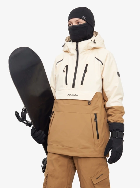 Женский унисекс анорак утеплённый широкий для мужчин и женщин Alpha Endless VAST PRO NYLON 3L 326/6303_59 Песочная Дюна