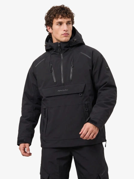 Мужской унисекс анорак утеплённый широкий для мужчин и женщин Alpha Endless VAST PRO NYLON 3L 326/6303_1 Черный