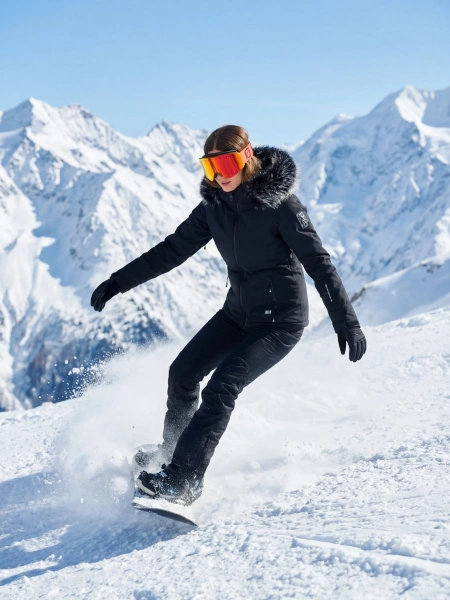 Женский мембранный горнолыжный костюм Alpha Endless Luxury Tech 3L 424/312_1 Черный