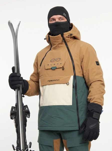 Мужской сноубордический костюм для лыж из мембранной ткани Alpha Endless Crusader PRO NYLON 3L 326/1667_68 Песчаная Дюна