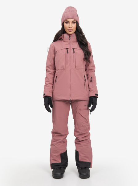 Женский горнолыжный костюм для сноубординга из мембранной ткани Alpha Endless EIR PRO NYLON 3L 326/2918_38 Пудровое Суфле